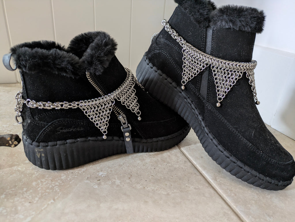 Chainmaille Jester Anklets.